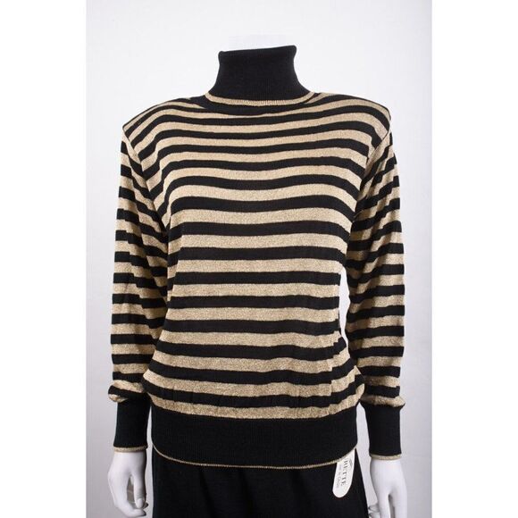 Laurette Par le chois Womens Knit Midi Skirt Cardigan Sweater 3pc M Black NWT - Picture 8 of 16